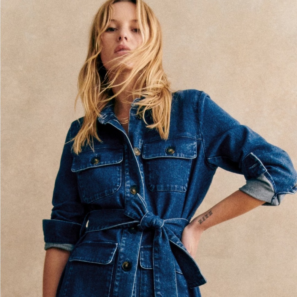 Sézane Monique Denim Jacket NWT